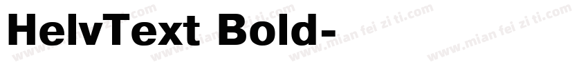 HelvText Bold字体转换